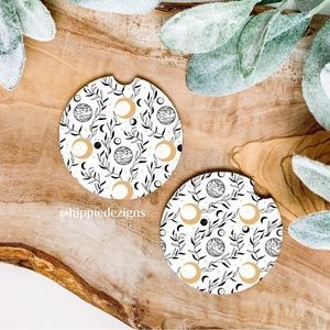 Celestial Moon Car Coaster Set | Moon Coaster | Car Accessories